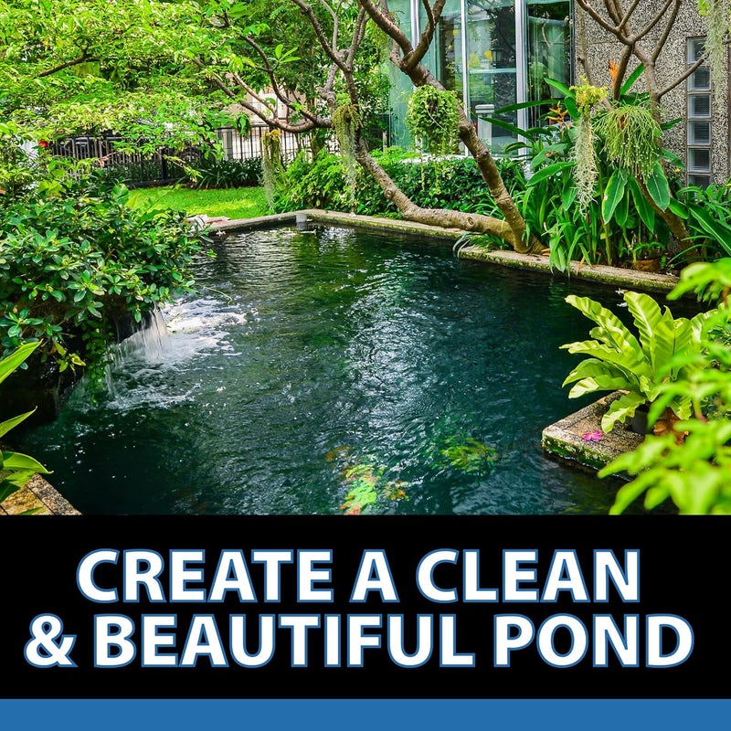 Crystal Clear AlgaeOff Pond & Water Garden Scum Cleaner, Waterfall & Rock Slime Remover, String Algae Killer, Green Stain Treatment, EPA Registered Algaecide, Plant, Koi Fish, Bird & Pet Safe, 8 lbs - Image 5